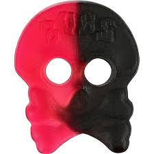 Bubs Bringebær og salt lakris-skalle - Smågodt